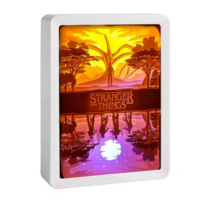 Lámpara LED Decorativa 3D de Capas de Papel