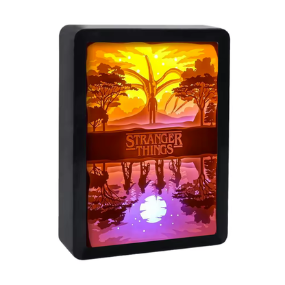 Lámpara LED Decorativa 3D de Capas de Papel